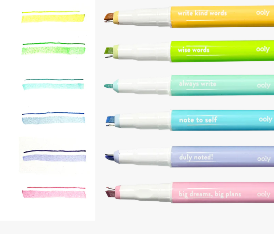 Writer's Duo Double-Ended Fountain Pens + Highlighters