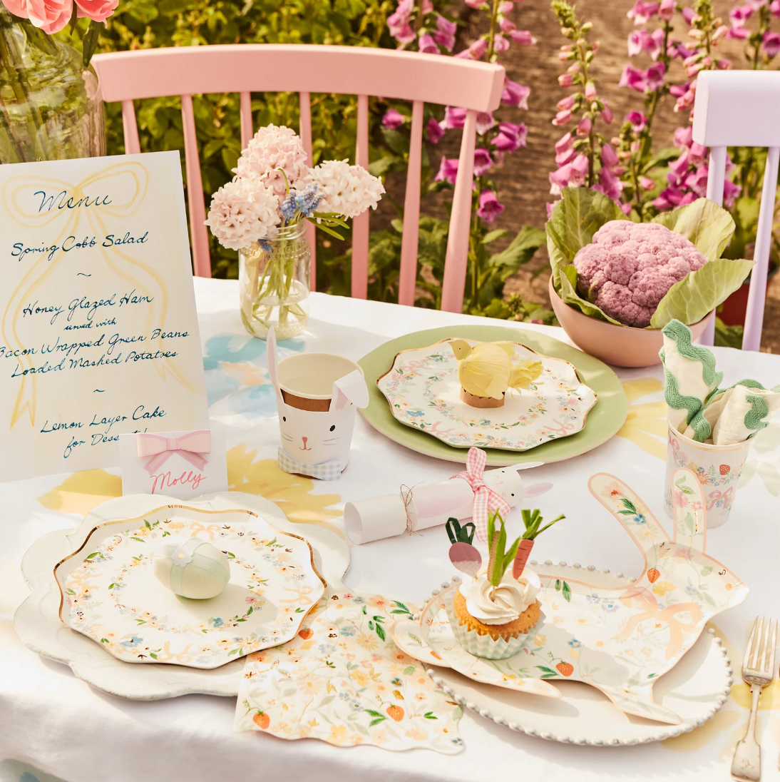 Elegant Floral Dinner Plates – the blue béret