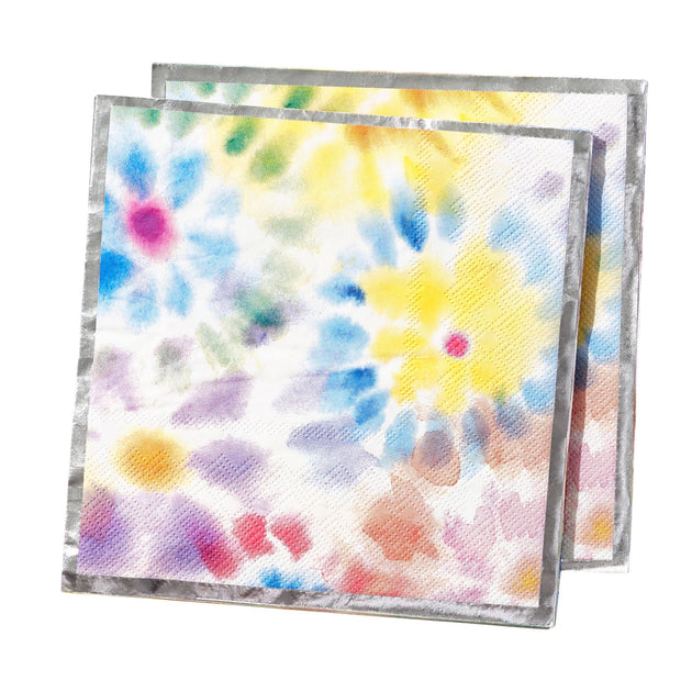 68-Piece Tie Dye Party Supplies Set: Rainbow Ombre Theme Paper Plates,  Napkins, Cups, and Cutlery for 8 Guests' -Inspired Birthday Dinnerware.