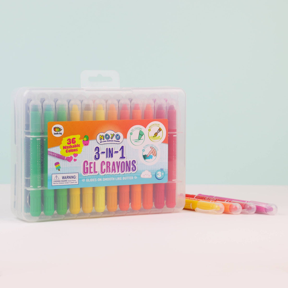 12-Color Twistable Gel Crayons (1 Set(s))