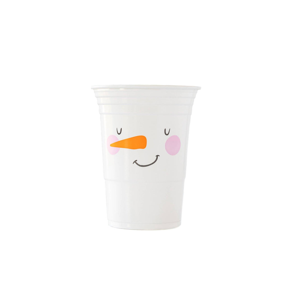 Snowman White- 16oz Styrofoam Cups