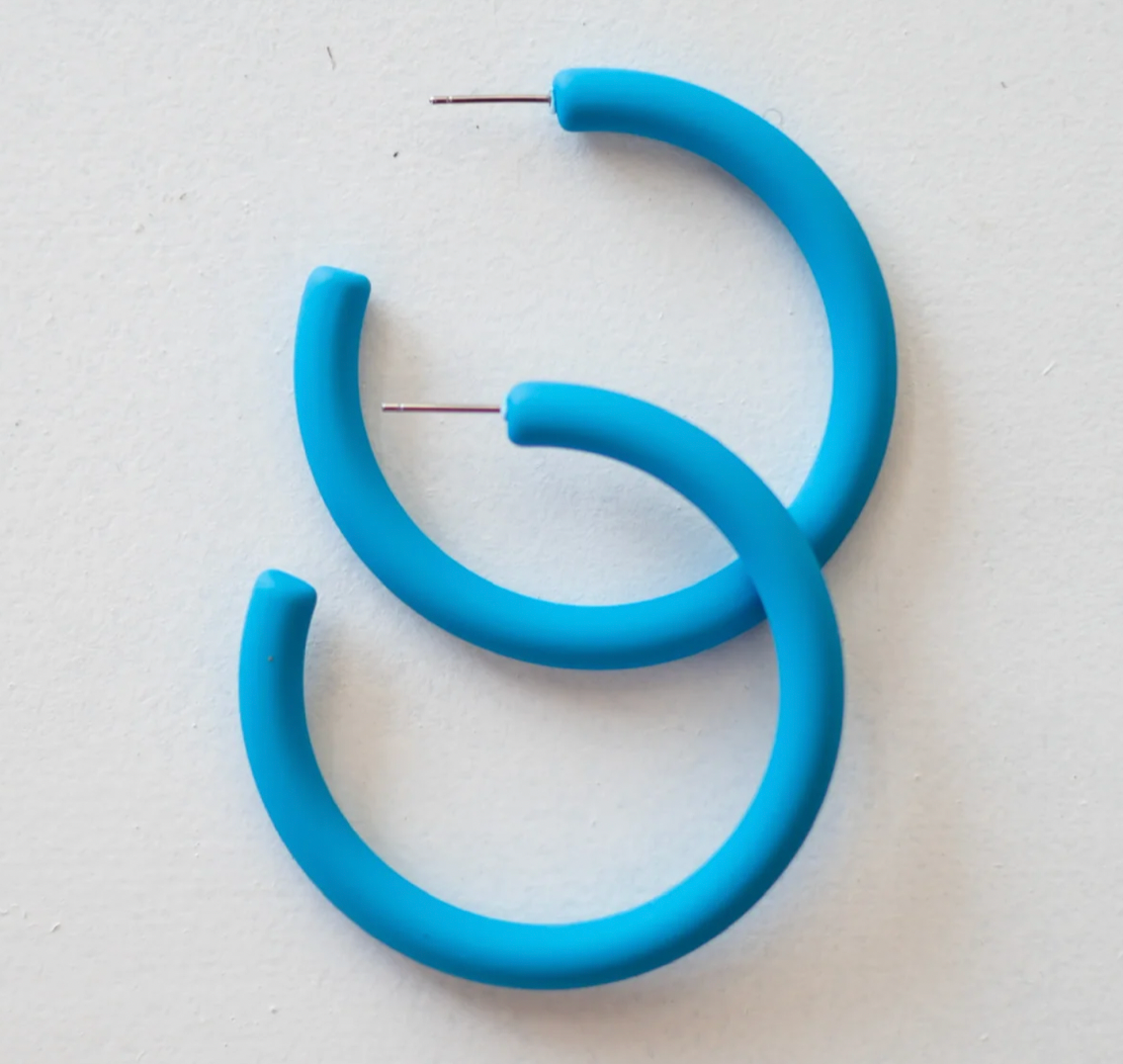 Plastic Hoop Earrings