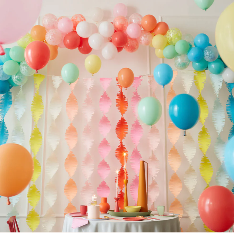 Streamer Backdrop Fringe Backdrop Pastel Party Decor Pastel -    Rainbow birthday party decorations, Rainbow birthday party, Pastel party