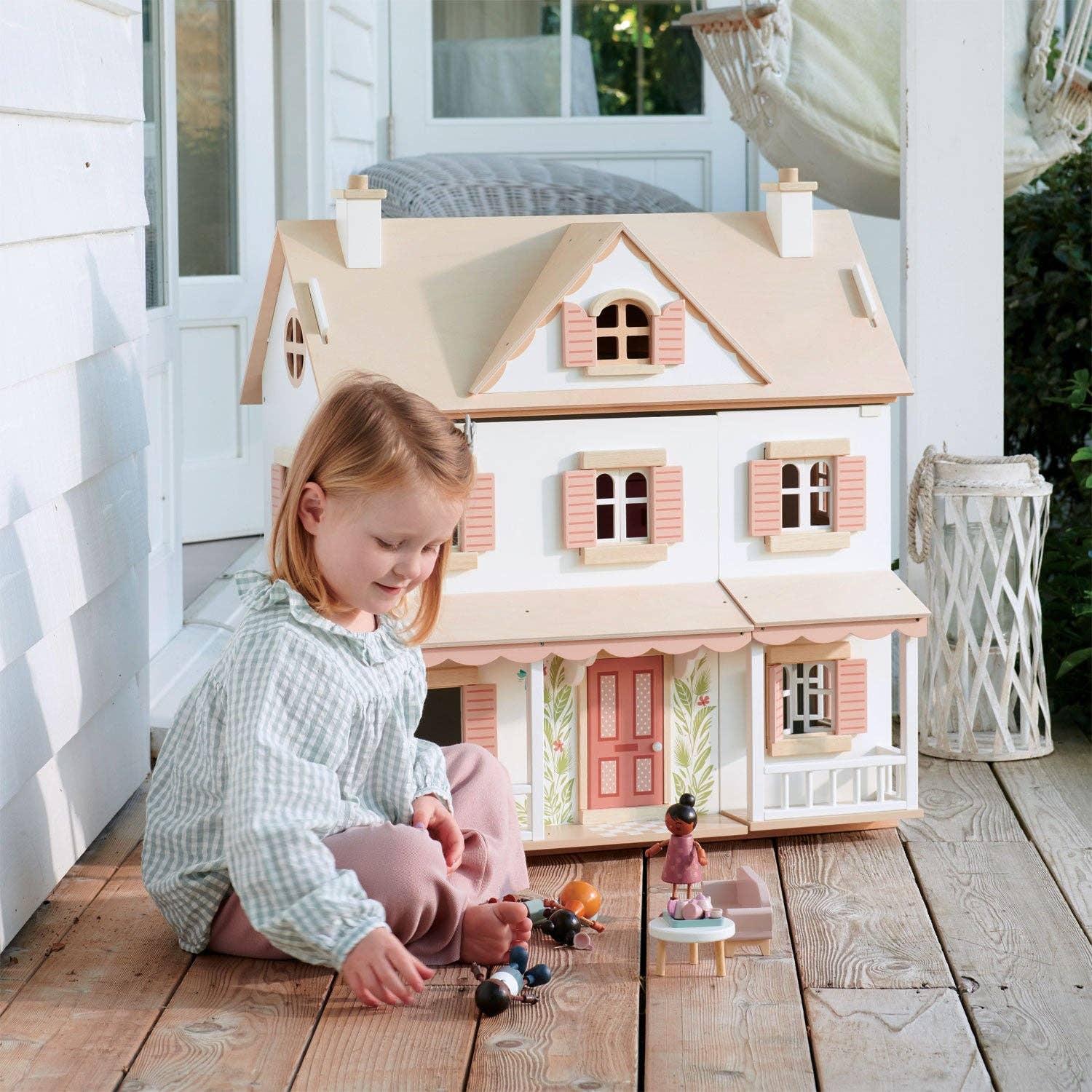 Tender Leaf Toys Dollhouse Wooden Pet Dog Set