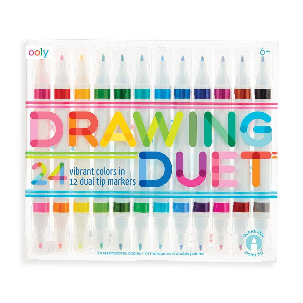 drawing duet double-ended markers