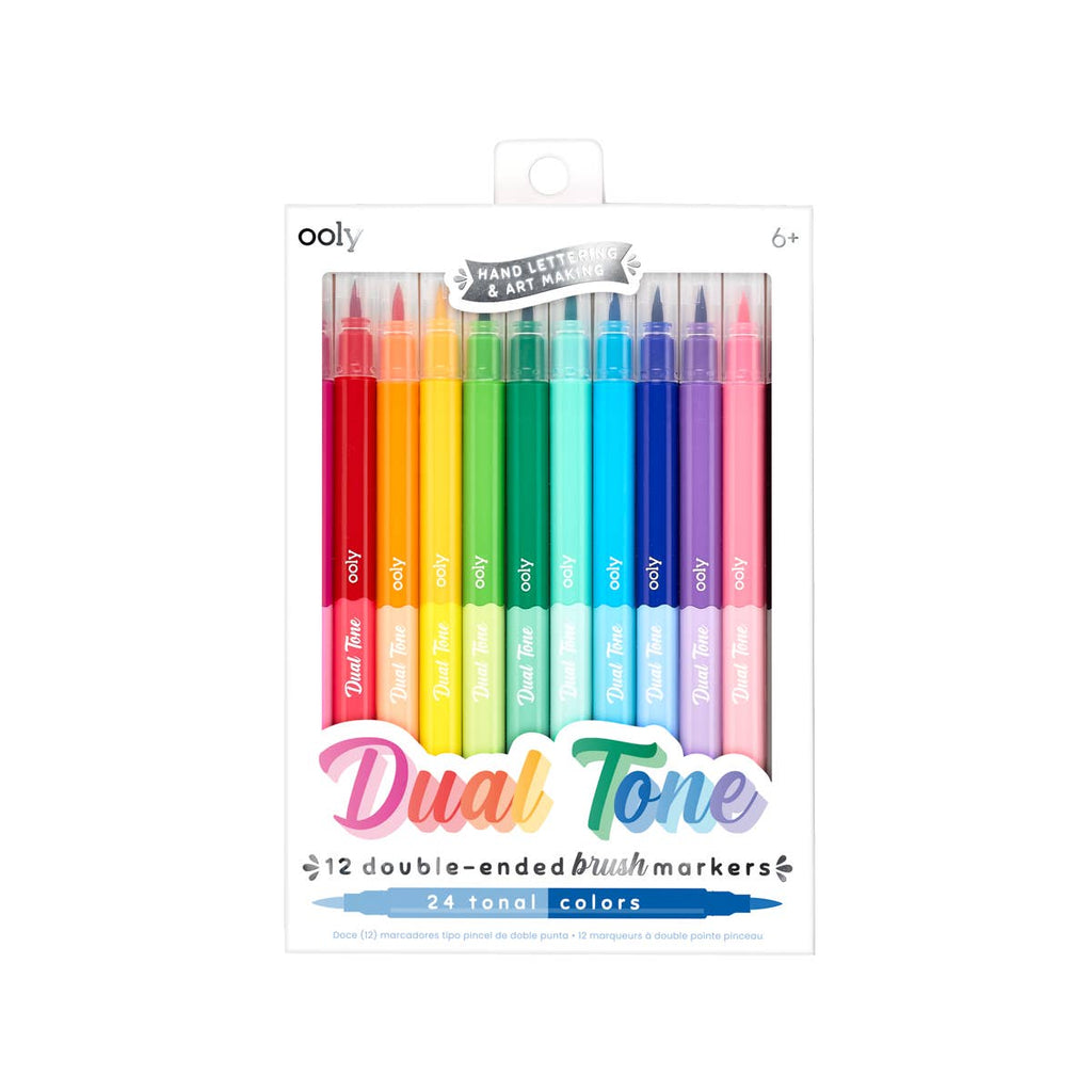 Rotuladores Lettering 12 colores de doble punta - Dual Brush punta fin –  The Sweet Sweet Shop